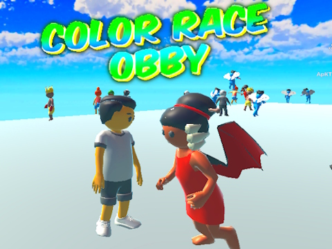 Oyunu Renk Yarışı Obby  çevrimiçi