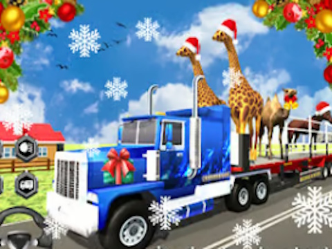 Oyunu Noel Hayvan Taşıyıcı Kamyon  çevrimiçi