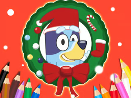 Oyunu Boyama Kitabı: Mavi Noel Baba  çevrimiçi
