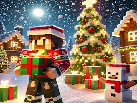 Oyunu Minecraft Noel Yapboz  çevrimiçi