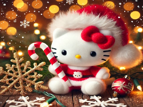 Oyunu Hello Kitty Noel Yapboz  çevrimiçi