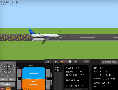Oyunu Uçuş Simülatörü 737-800  çevrimiçi