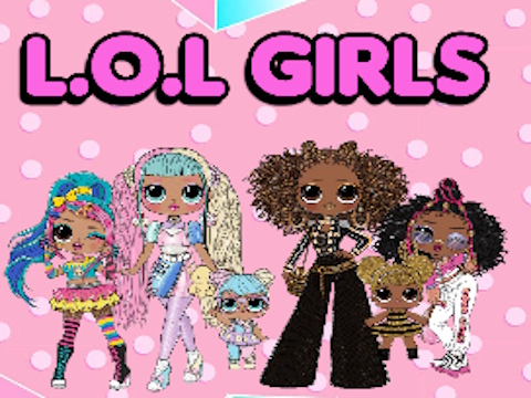 Oyunu L. O. L OMG Kızlar Boyama Kitabı  çevrimiçi