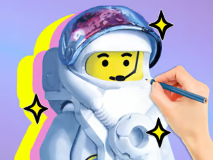 Oyunu Boyama Kitabı: LEGO Astronot  çevrimiçi