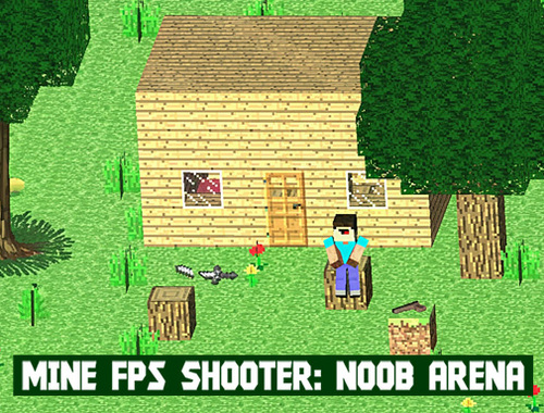 Oyunu Maden FPS Atıcısı: Noob Arena  çevrimiçi