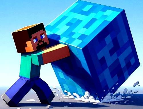 Oyunu MineBlocks 3D Labirent  çevrimiçi