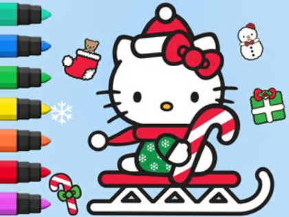 Oyunu Boyama Kitabı: Hello Kitty Noeli  çevrimiçi