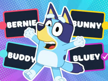 Oyunu Kids Sınavı: Bluey Super Fan Sınavı  çevrimiçi