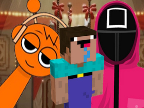 Oyunu Nextbots Minecraft Squid Game Sprunki  çevrimiçi