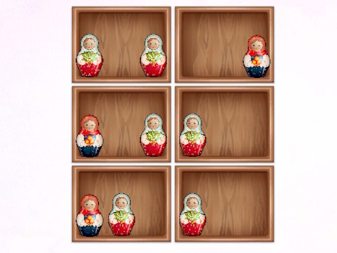 Oyunu Matryoshka rafları ile sıralayın!  çevrimiçi
