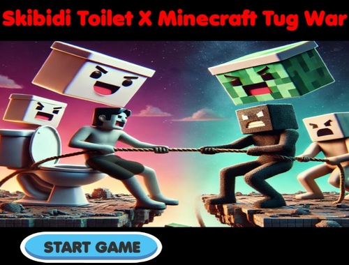 Oyunu Skibidi Tuvalet x Minecraft Tug Savaşı  çevrimiçi