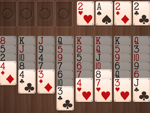 Oyunu Ahşap freecell  çevrimiçi