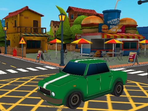 Oyunu Eğlenceli kasaba otoparkı  çevrimiçi