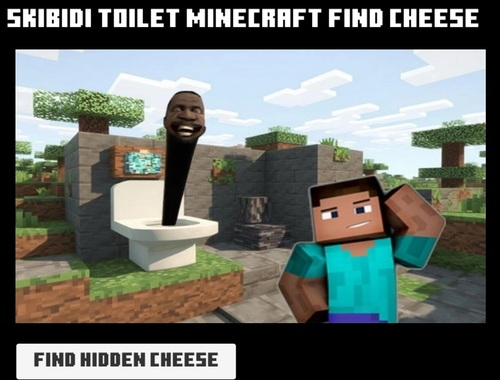 Oyunu Skibidi tuvalet minecraft peynir bulun  çevrimiçi