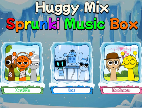 Oyunu Huggy Mix Sprunki Müzik Kutusu  çevrimiçi