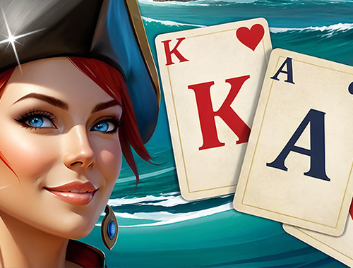 Oyunu Solitaire Klondike Hazine Adası  çevrimiçi