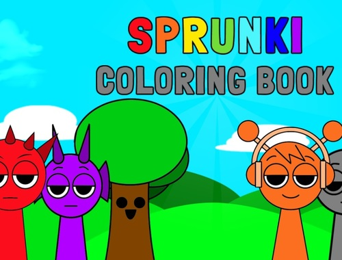 Oyunu Sprunki boyama kitabı  çevrimiçi