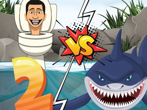 Oyunu Hungry Shark vs Skibidi 2 çevrimiçi