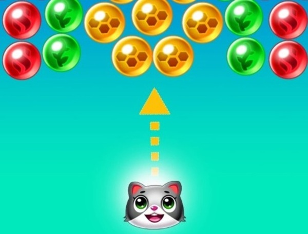 Oyunu Cats Bubble Shooter'ı kurtar  çevrimiçi