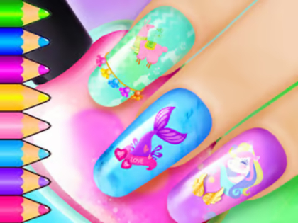 Oyunu Boyama Kitabı: Nail Art Salon  çevrimiçi