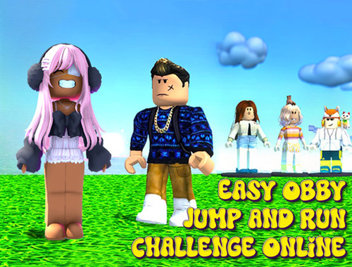 Oyunu Kolay Obby At ve Run Challenge Online  çevrimiçi