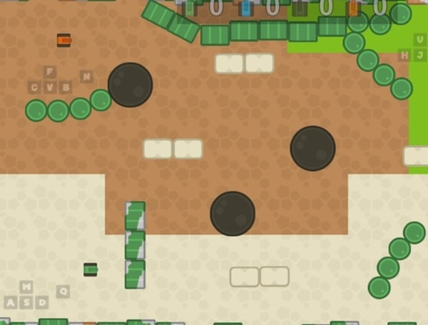 Oyunu 1 2 3 4 Oyuncu Tank Oyunu 2D  çevrimiçi
