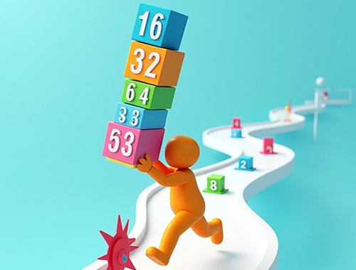 Oyunu Cube Stack 2048  çevrimiçi
