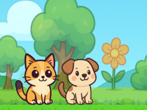 Oyunu Köpek ve kedi tatlı  çevrimiçi