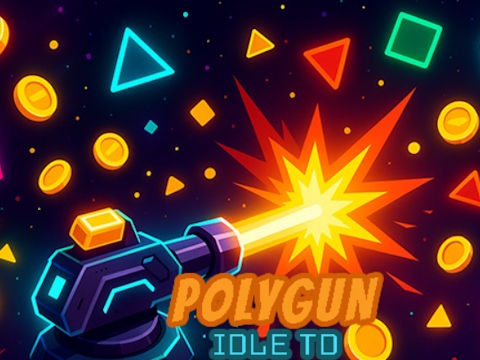 Oyunu Polygun: Idle TD  çevrimiçi