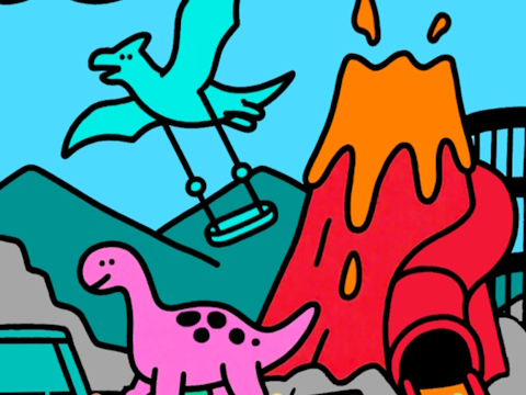 Oyunu Color tarafından Kod Dino Park  çevrimiçi