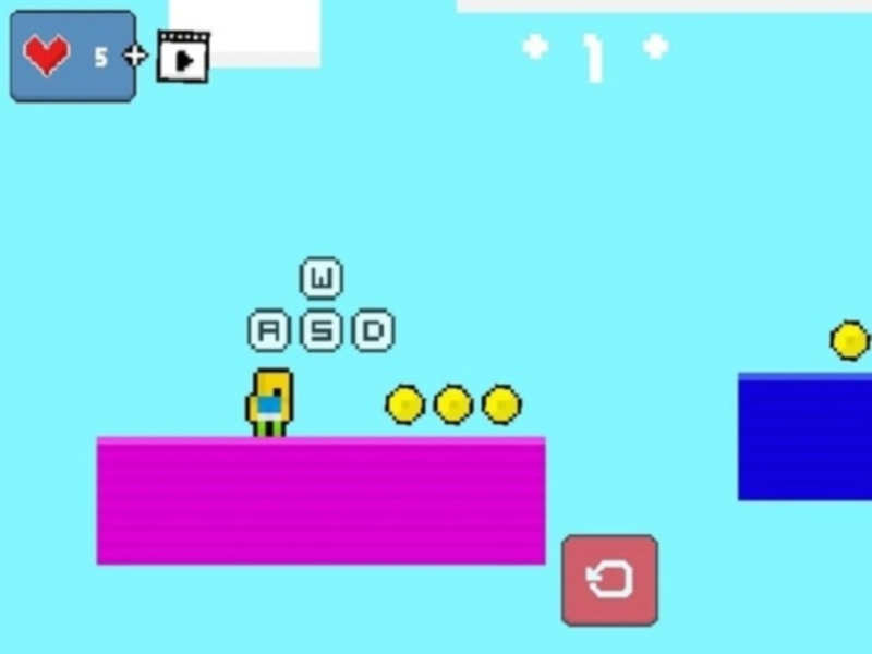 Oyunu 2d Obby Rainbow Parkour  çevrimiçi