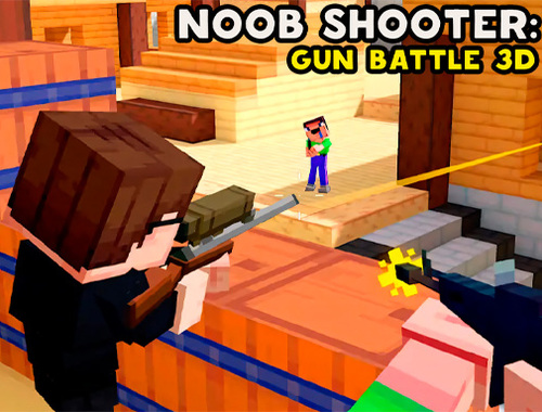 Oyunu Noob Shooter: Gun Savaşı 3D  çevrimiçi