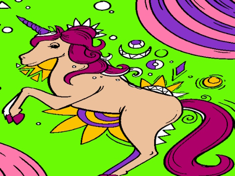 Oyunu Büyülü Unicorn Boyama Sayfaları  çevrimiçi