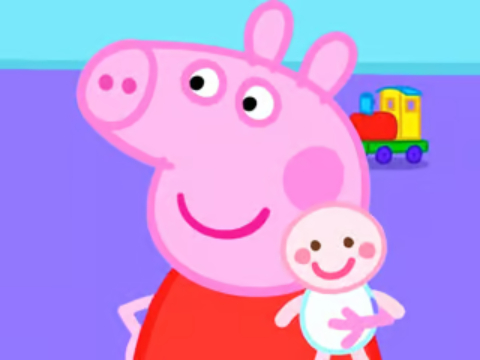 Oyunu Jigsaw Bulmaca: Peppa Pig Yeni Bebek  çevrimiçi