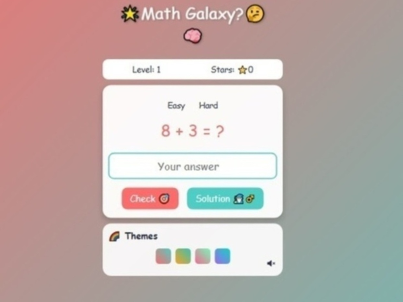 Oyunu Matematik galaksisi  çevrimiçi