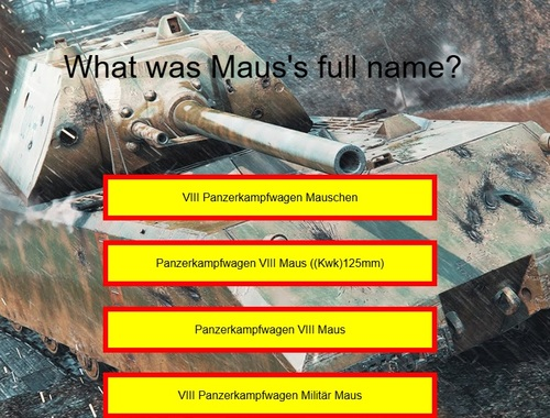Oyunu Tank sınavı: Maus  çevrimiçi