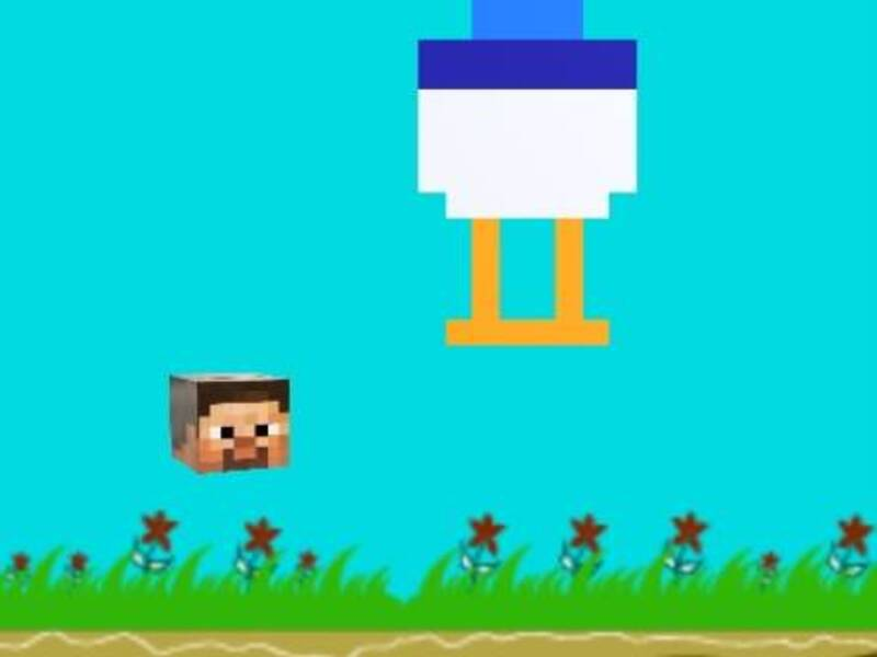 Oyunu Tavuk jokey flappy minecraft çevrimiçi