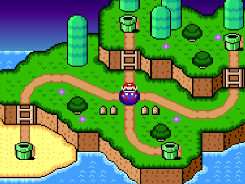 Oyunu Super Mario World Efsanesi Dört Anahtar çevrimiçi