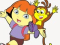 Oyunu Dora Explorer Boyama Eğlencesi  çevrimiçi