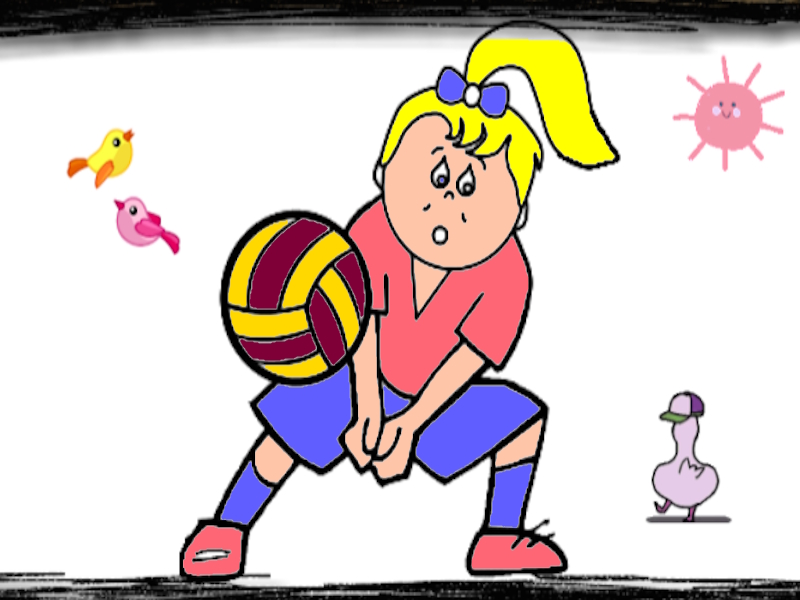 Oyunu Voleybol eğlenceli boyama çevrimiçi