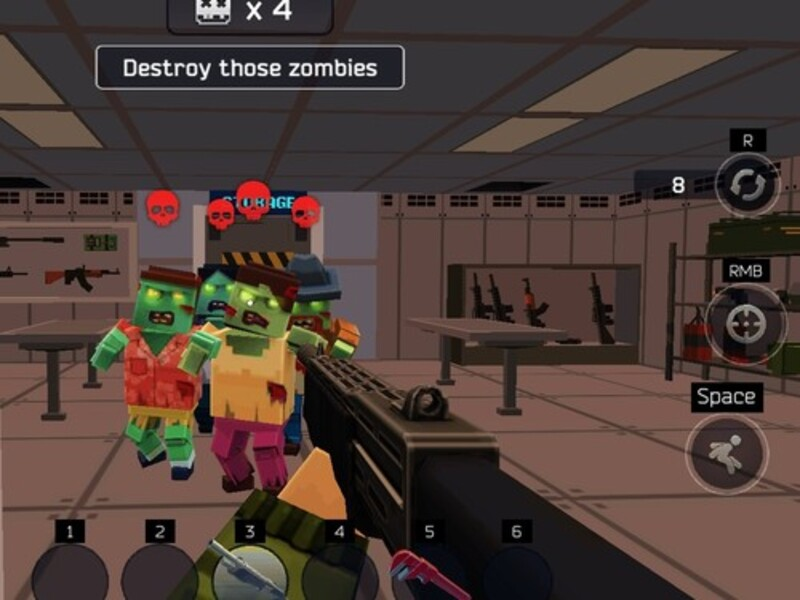 Oyunu Pixel Combat: Zombies Strike çevrimiçi