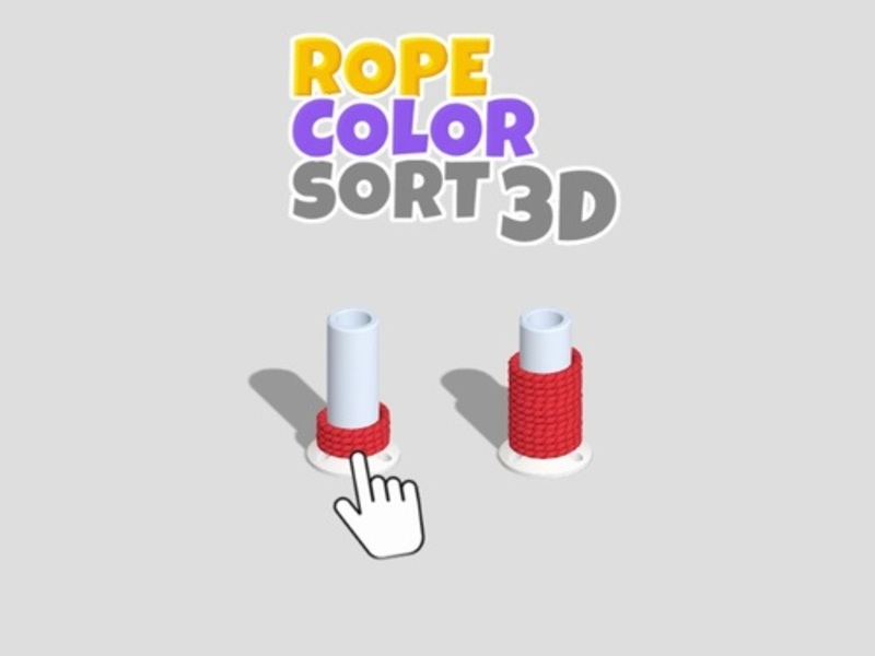 Oyunu İp rengi sıralama 3D çevrimiçi