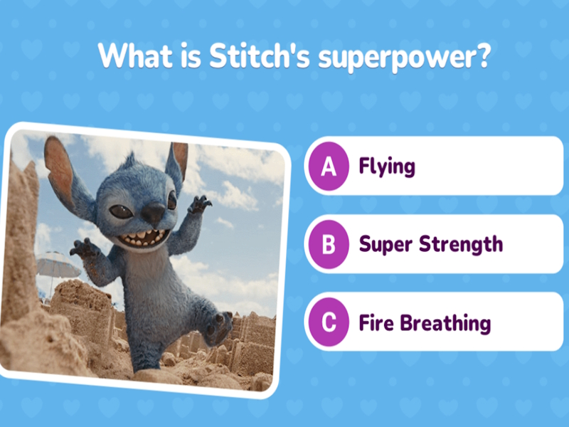 Oyunu Lilo & Stitch Quiz Challenge çevrimiçi