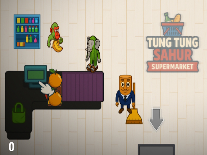 Oyunu Tung Tung Sahur Süpermarket çevrimiçi